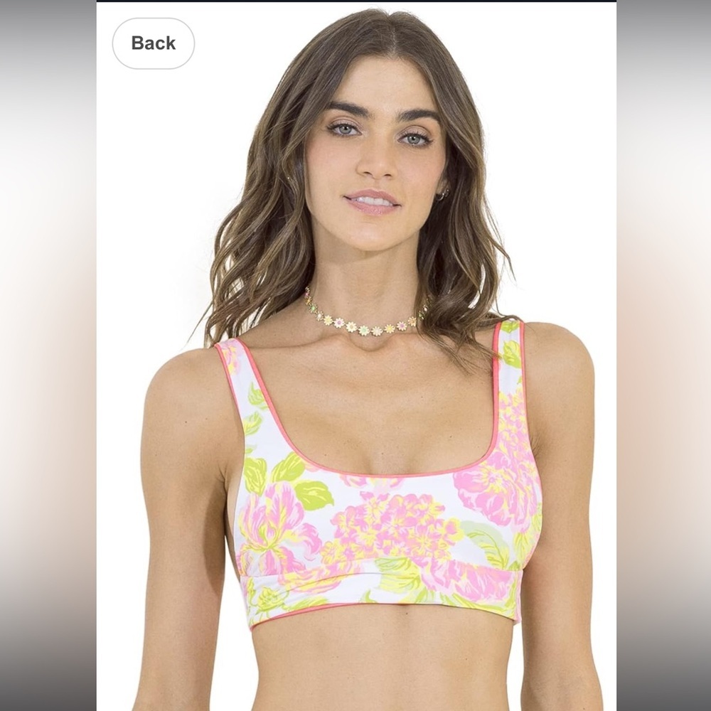 Maaji Women's reversible Standard sporty Fandango Pink Donna bikini top size M